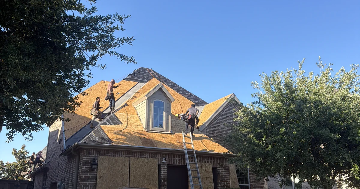 Frame Restoration roofing project serving Keller, Texas